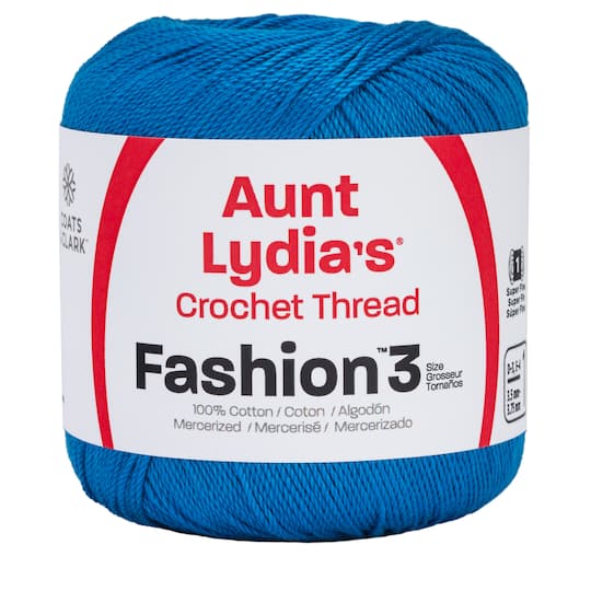 15 Pack: Aunt Lydia&#x27;s&#xAE; Fashion Crochet Thread&#x2122;